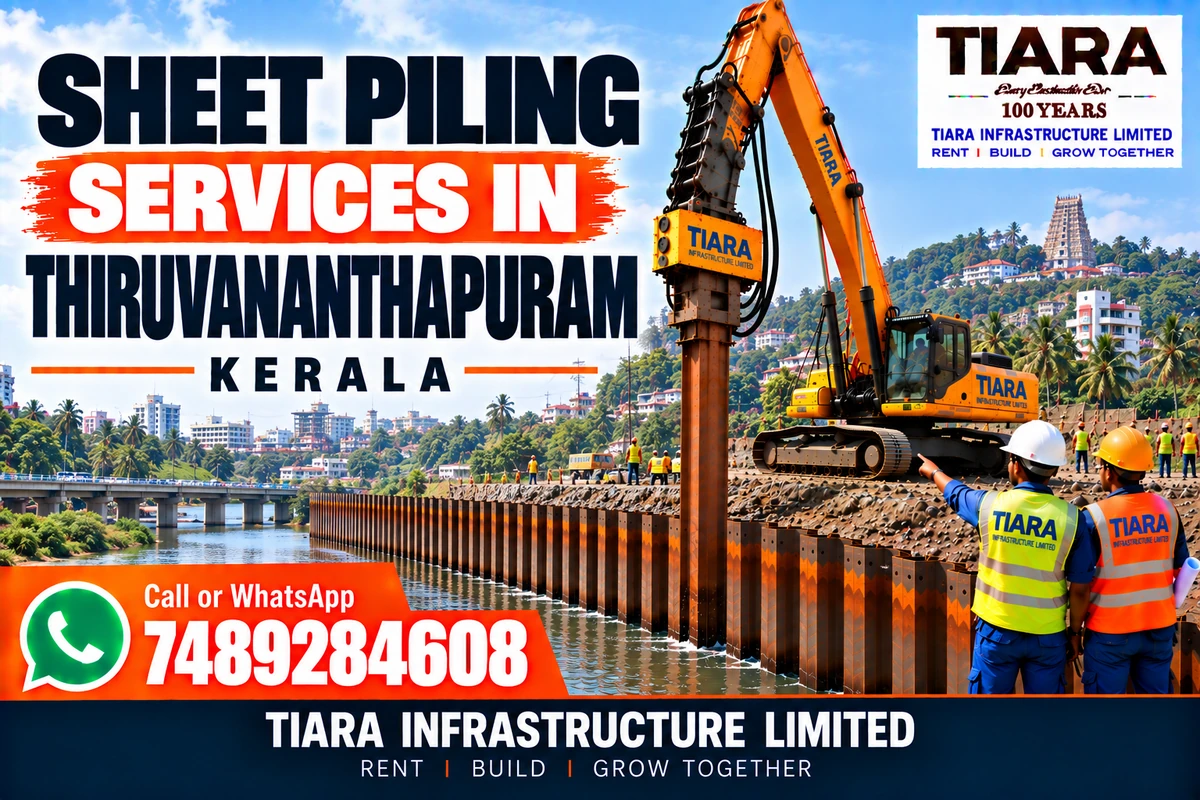 Sheet piling service for construction projects in Thiruvananthapuram, Kerala