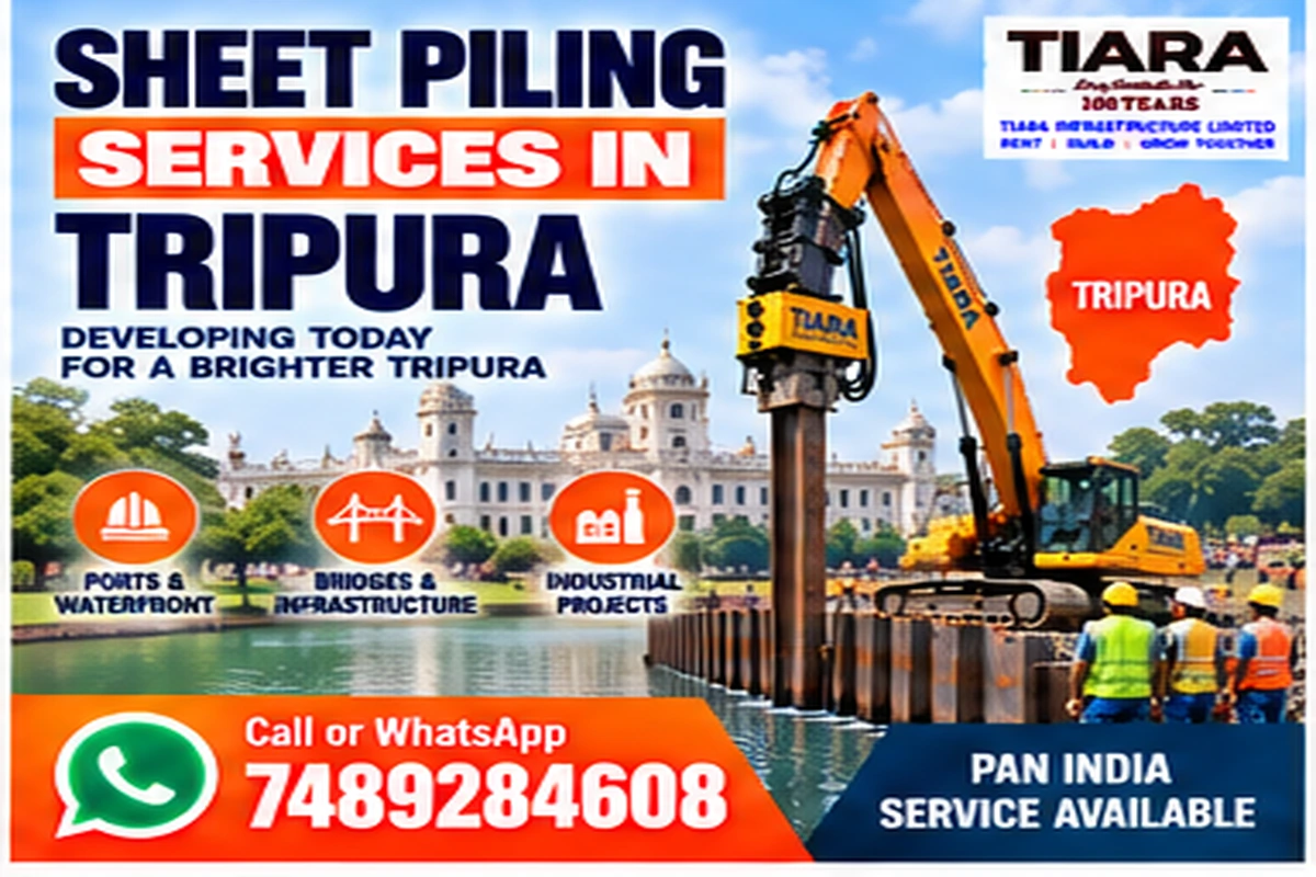Sheet piling contractors and steel sheet piling services in Tripura