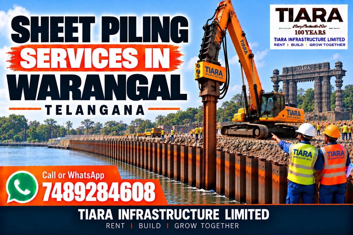 Sheet piling service for construction projects in Warangal, Telangana