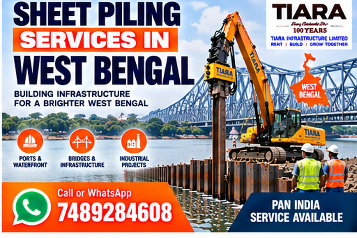 Sheet piling contractors and steel sheet piling services in West Bengal