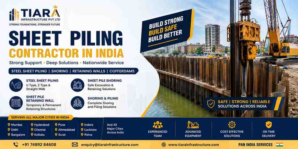 Best top Sheet Piling Contractors in India | Steel Sheet Piling & Shoring Solutions