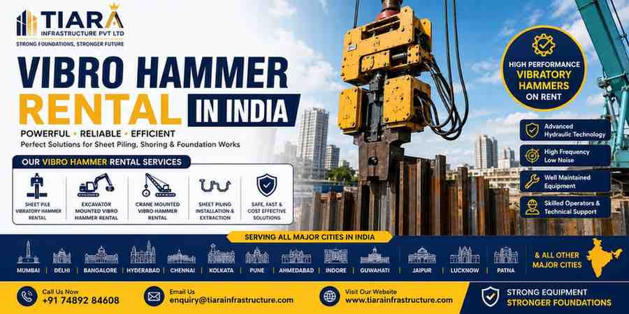 Best Vibro Hammer Rental in India | Vibratory Hammer for Rent | Sheet Pile Vibro Hammer