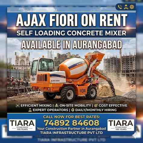 Ajax Fiori on Rent in Aurangabad | Self-Loading Mixer Rental Services