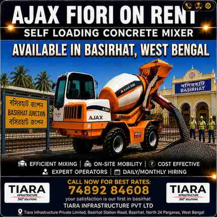 Ajax Fiori on Rent in Basirhat | Self Loading Concrete Mixer Hire