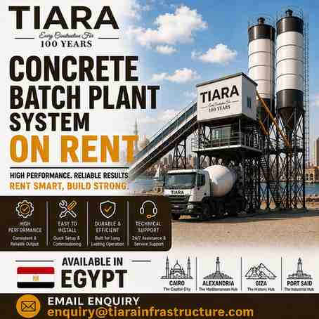Concrete Batching Plant on Rent in Egypt – Cairo, Alexandria, Giza & Port Said