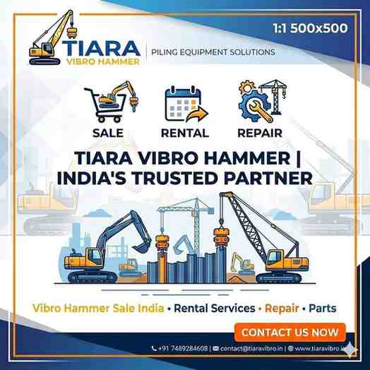 High-Performance Vibro Hammers | Sale, Rental & Repair Across India | Call- 74892 84608