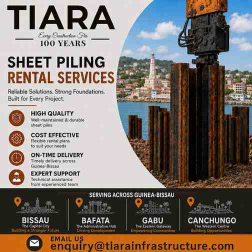 Sheet Piling Rental in Guinea-Bissau – Bissau, Bafata, Gabu & Canchungo