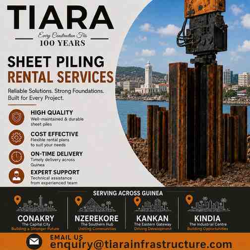 Sheet Piling Rental in Seychelles – Victoria, Anse Royale, Cascade & Takamaka