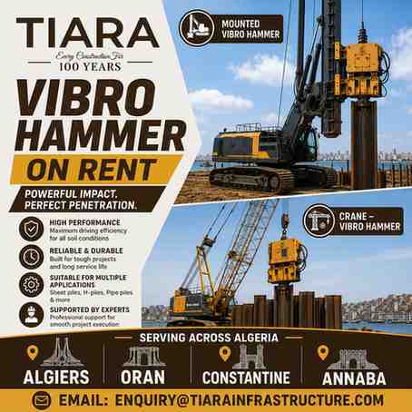 Vibro Hammer Rental in Algeria: Algiers, Oran, Constantine & Annaba
