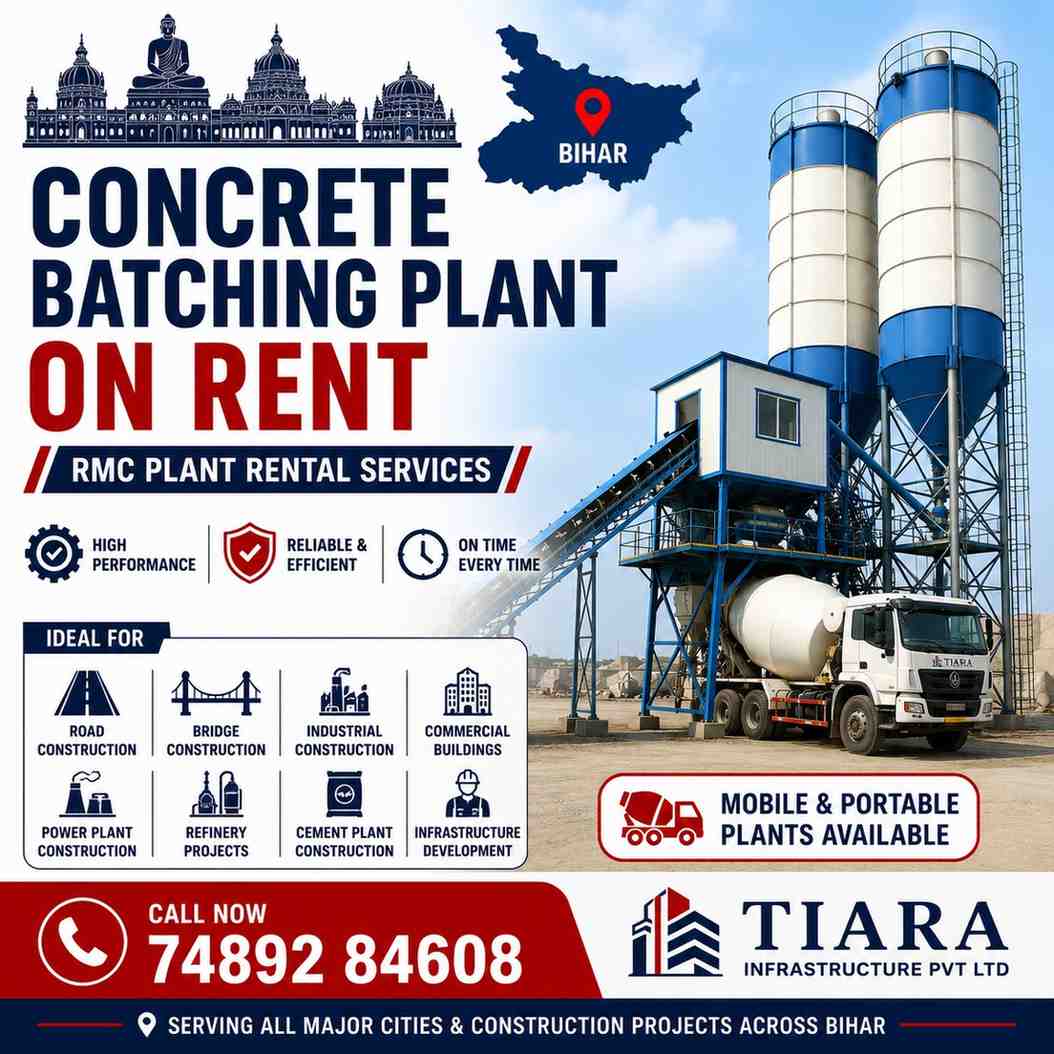 Concrete Batching Plant on Rent in Bihar