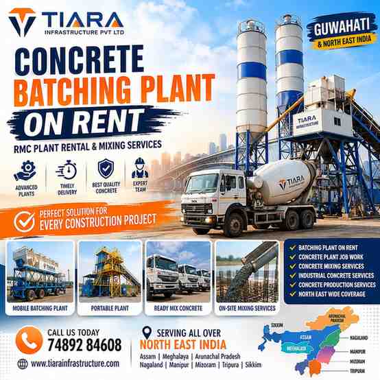 Concrete Batching Plant on Rent in Guwahati