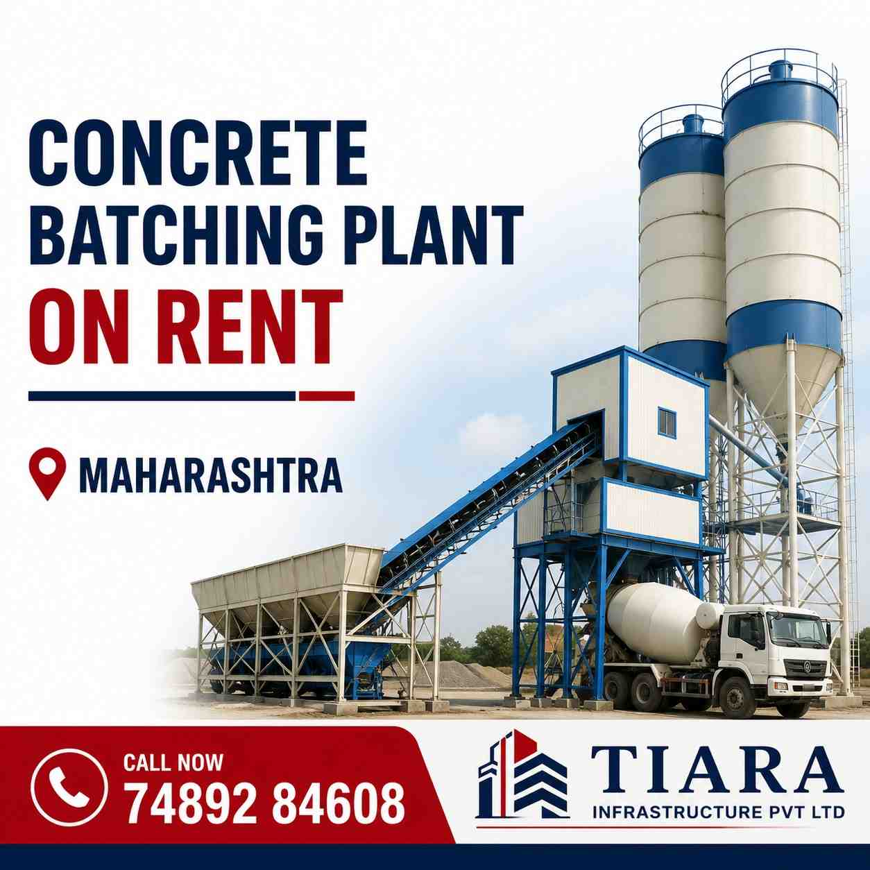 Concrete Batching Plant on Rent in Maharashtra