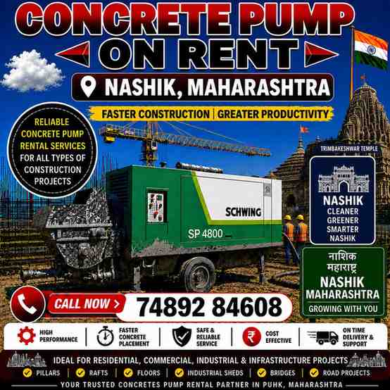 Concrete Pump on Rent in Nashik
