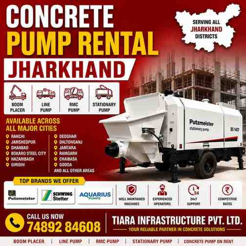 Concrete Pump Rental in Jharkhand