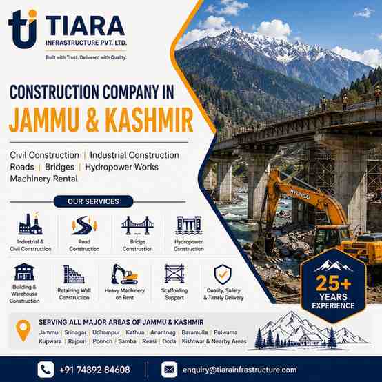 Best Trunki projects, Civil Contractors, Construction Services  Company  for Jammu and Kashmir