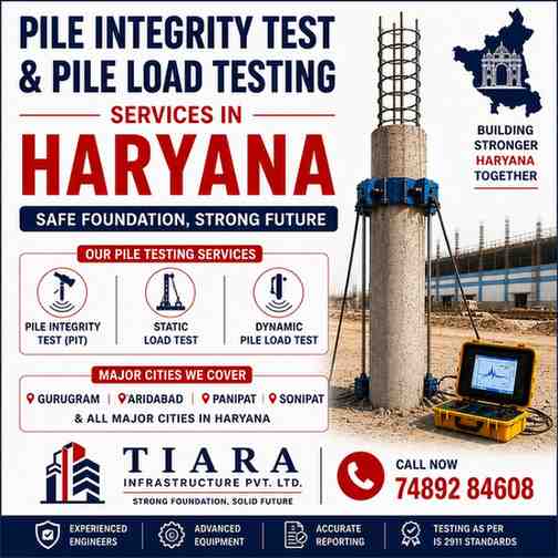 Pile Integrity Test & Pile Load Testing Services in Haryana