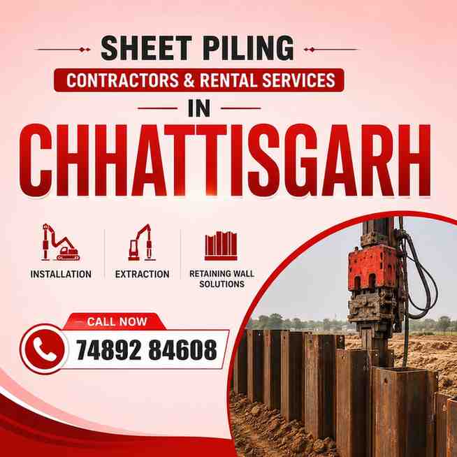 Sheet Piling Contractors & Rental Services in Chhattisgarh