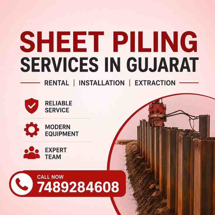 Sheet Piling Contractors & Rental Services in Gujarat