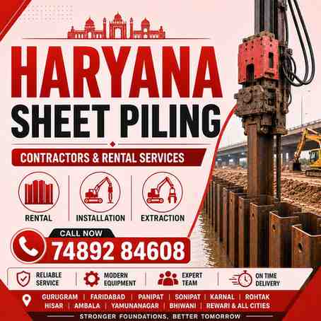 Steel Sheet Piling Contractors in Haryana