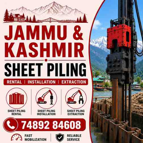 Sheet Piling Contractors & Rental Services in Jammu & Kashmir