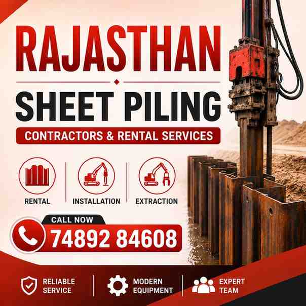 Sheet Piling Contractors & Rental Services in Rajasthan