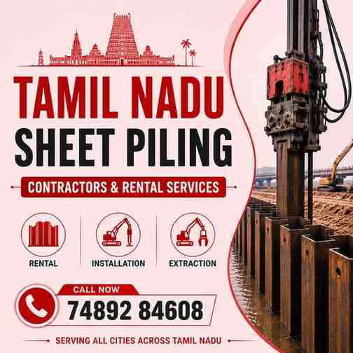 Sheet Piling Contractors & Rental Services in Tamil Nadu