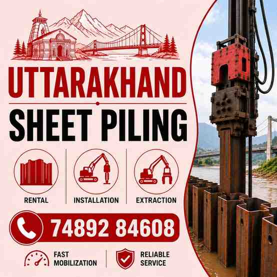 Sheet Piling Contractors & Rental Services in Uttarakhand