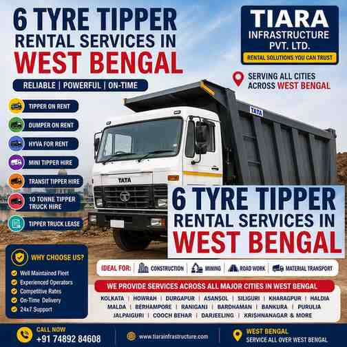 Tipper Truck Rental Services in West Bengal