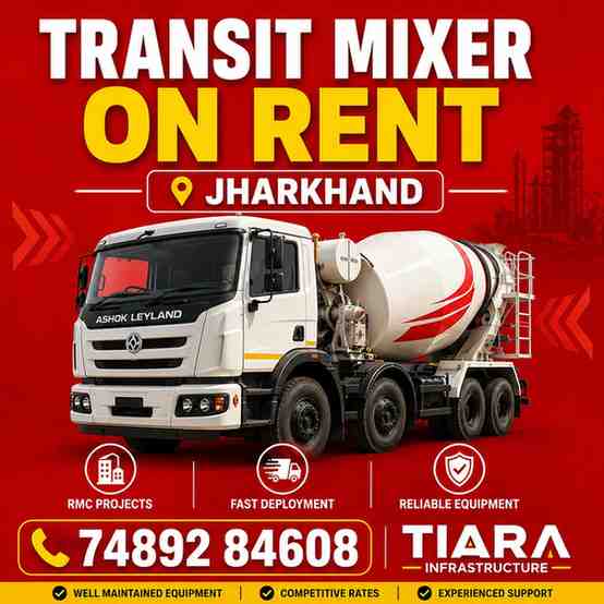 Transit Mixer on Rent in Jharkhand