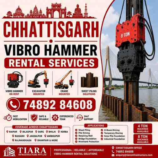 Vibro Hammer Rental Services in Chhattisgarh