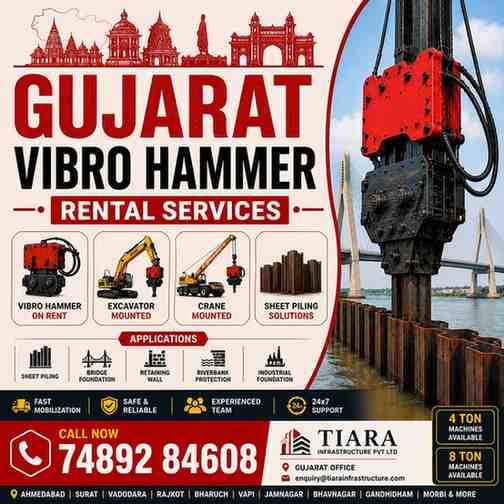 Vibro Hammer Rental Services in Gujarat